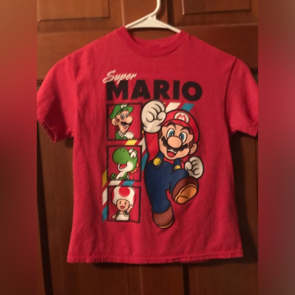 Nintendo Super Mario Red Kids T-Shirt